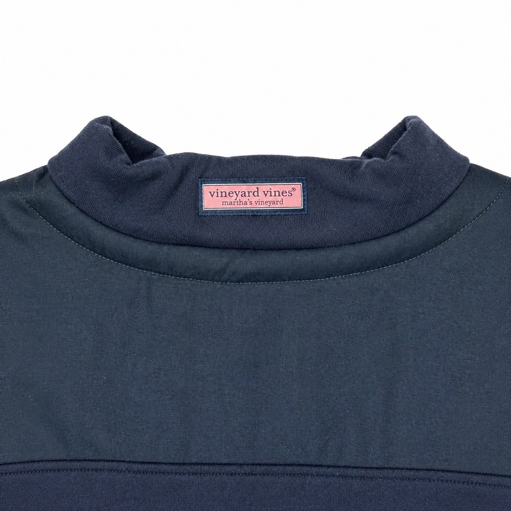 Vineyard Vines Quarter Zip Pullover 2X Navy Blue Shep Shirt Sweatshirt NWT - Picture 4 of 7